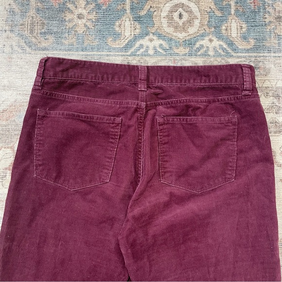 J Crew Corduroy Maroon Straight Leg Pants Women’s Size 29. S - Picture 7 of 7